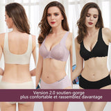 Soutien-Gorge Respirant Extra-Élastique Fermeture Frontale Sans Anneau en Acier