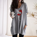 T-shirts femme verre à vin de Noël