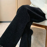 Pantalon large décontracté à taille haute