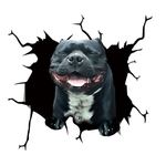 Autocollant chien créatif pour fenêtre de voiture