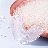 Brosse à dents arc-en-ciel souple en forme de U