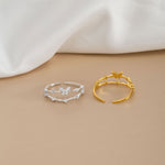 Bague de papillon en zircon