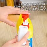 Brosse à pot avec distribution automatique de liquide