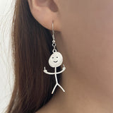 Boucles D'oreilles Drôles De Griffonnage