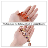 Médaillon Collier Extensible pour Photo - 2 Pièces
