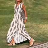 Prévente - Robe décontractée géométrique pour femme