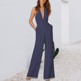 Pantalon sexy à col licou pour femmes