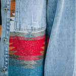 Veste en jean vintage femme avec poches