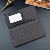 Portefeuille tressé de style long