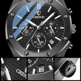 Montre de Sport Multifonctionnelle à Quartz Étanche pour Homme