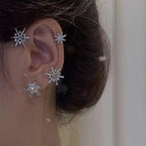 Boucles D'oreilles Diamant Et Zircon Sans Trous
