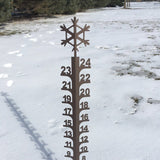 Snowflake/Snowmobile 24" Jauge à neige personnalisé