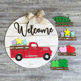 Panneau de bienvenue vintage interchangeable