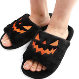 Chaussons d'Halloween Visage de Citrouille
