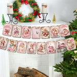 Bannière de Noël de style vintage