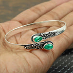 Bracelet Onyx Vert Incrusté