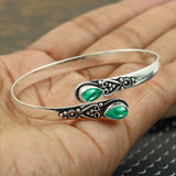 Bracelet Onyx Vert Incrusté