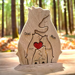 Ornement puzzle en bois DIY