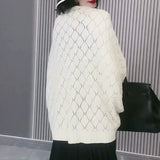 Châle court polyvalent à tricoter en forme de diamant pour femmes