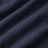 Chemise à Manches Longues en Coton et Lin à Boutons Amples