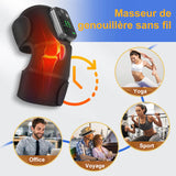 Masseur de genoux vibrant chauffé électriquement
