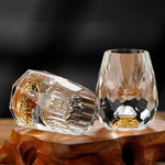 Verre à vin en forme de diamant