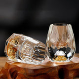Verre à vin en forme de diamant