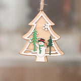 Pendentif en Bois de Noël