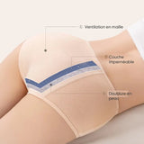 Culotte à taille haute, non marquante et anti-fuite