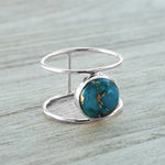 Bague Or Turquoise Naturelle