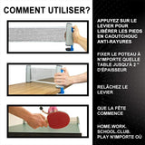 Filet de tennis de table rétractable