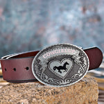 boucle de ceinture en alliage de chapeau de cowboy