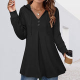 Sweat à Capuche Boutonné pour Femme