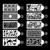 Pochoir de décoration de gâteau (10 PCS en 1 SET)