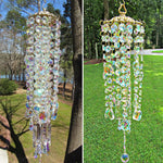 Carillon à vent en verre de cristal Aurora