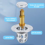 Bouchon universel de fuite de tête d'eau de lavabo