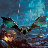 Tentures De Vitraux De Chauve-souris D'Halloween