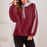 Sweat à capuche de couleur unie