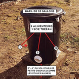 Mangeoire à poulet bricolage