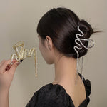 Barrette serpent avec strass