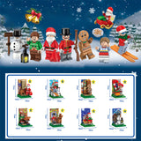 Boîte aveugle de blocs de construction de Noël