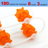 Masseur de dos de corde de rouleau de muscle de corps