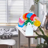 Calendrier de bureau en forme de vase à fleurs