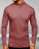 Pull col roulé couleur unie pour homme