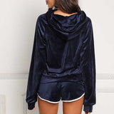 Survêtement 2 Pièces en Velours pour Femme