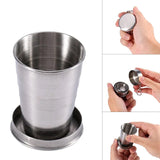 Tasse en acier inoxydable pliable portable