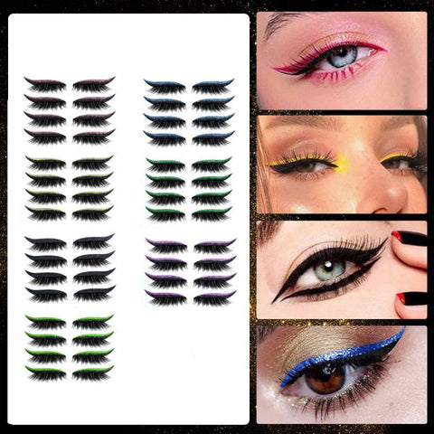 Eyeliner Réutilisable et Autocollants pour Cils (4 paires)