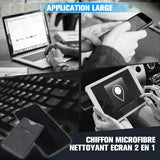 Nettoyant pour écran 2 en 1 et chiffon en microfibre