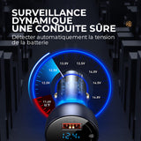 Mini chargeur de voiture à affichage numérique