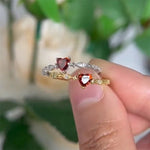 Achetez-en 1, obtenez-en 1 gratuit - Bague coeur rubis